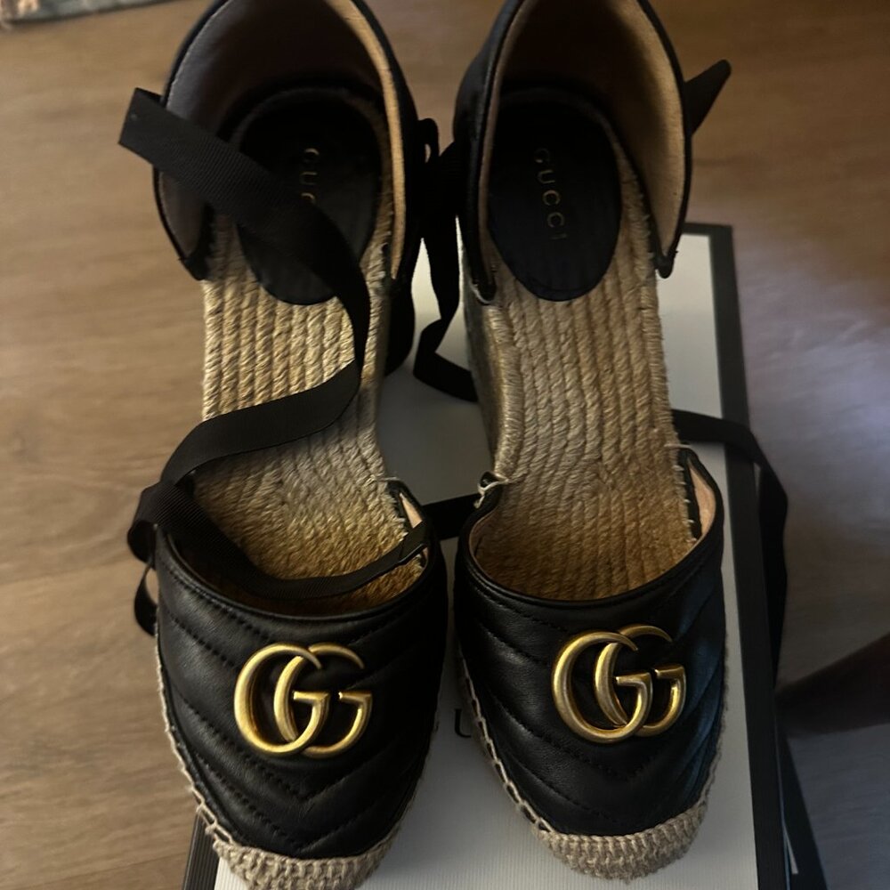 Gucci espadrille wedge
